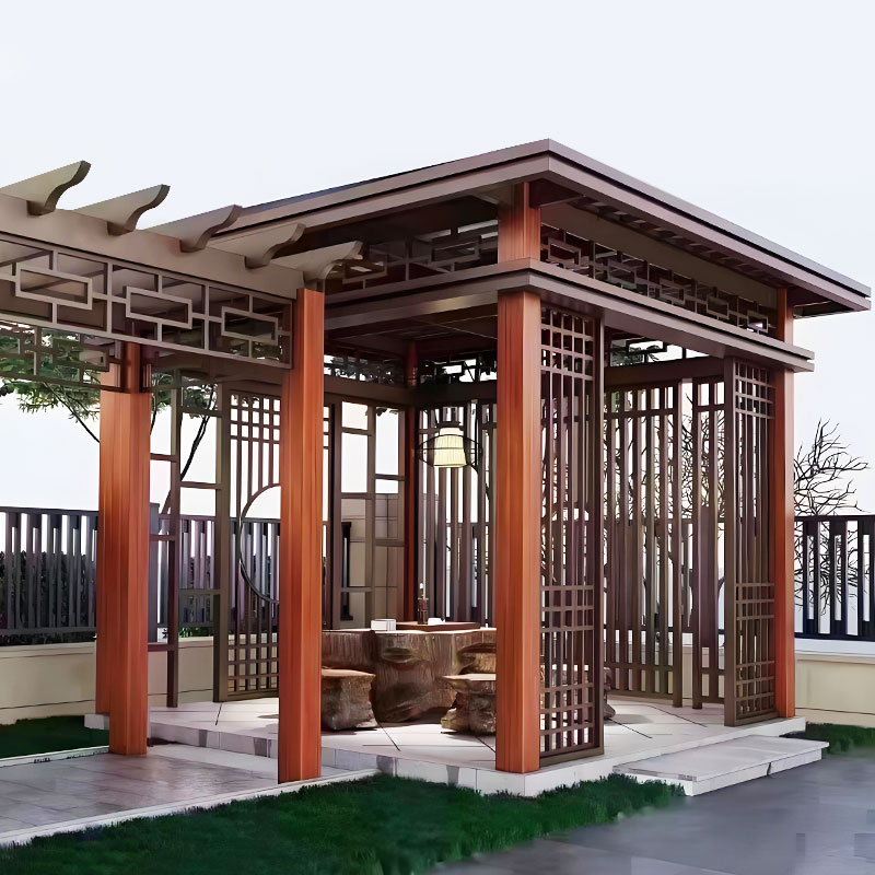 Pergola hợp kim nhôm nghệ thuật
